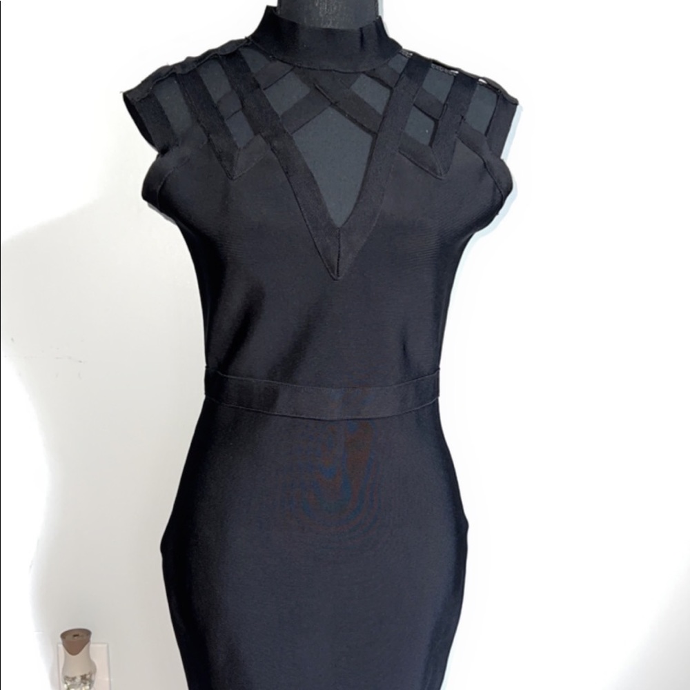 Black bandage dress/ size large